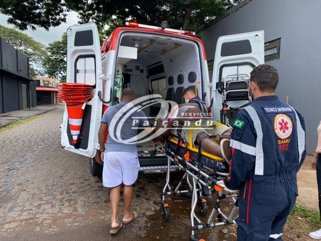 Homem fica ferido ao sofrer queda de moto na marginal da rodovia em Paiçandu