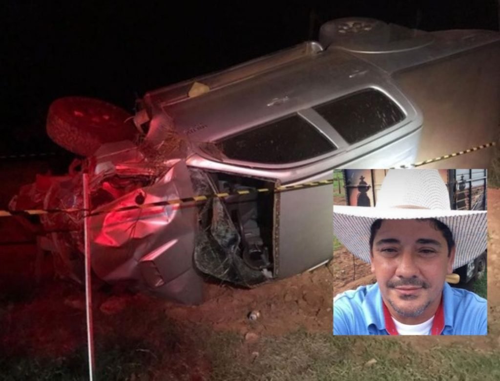 Motorista morre após caminhonete capotar e cair em barranco na PR-323