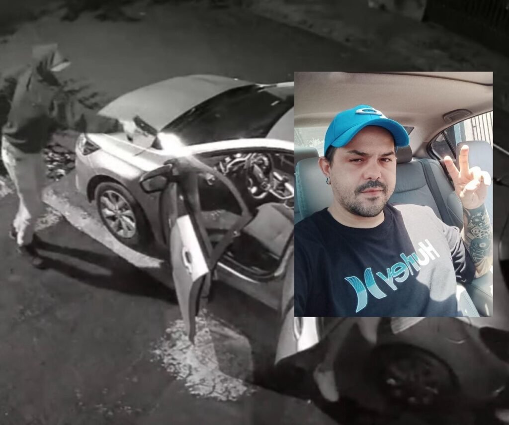 Câmera de segurança registra homem sendo executado a tiros em Sarandi.