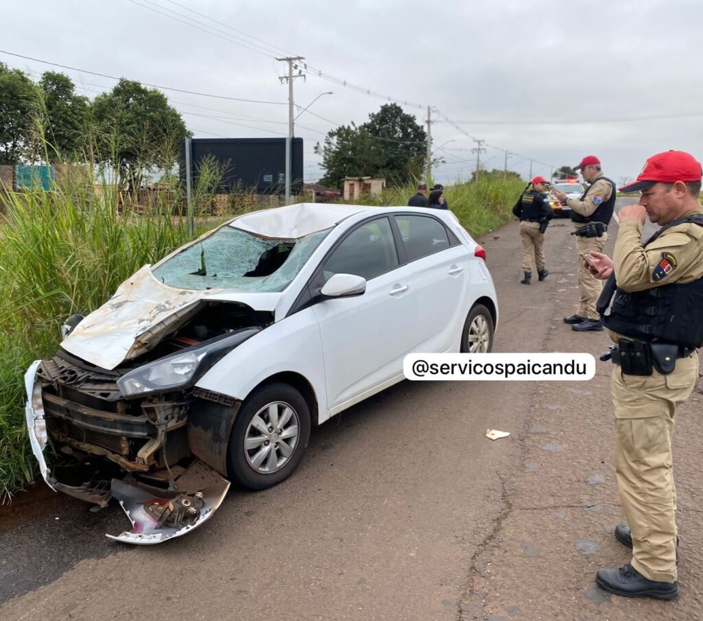 Cavalos soltos provocam acidente na PR-323 em Paiçandu