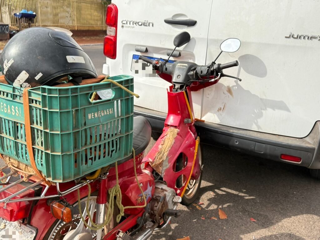 Idoso fica ferido após colidir contra veículo estacionado em Paiçandu