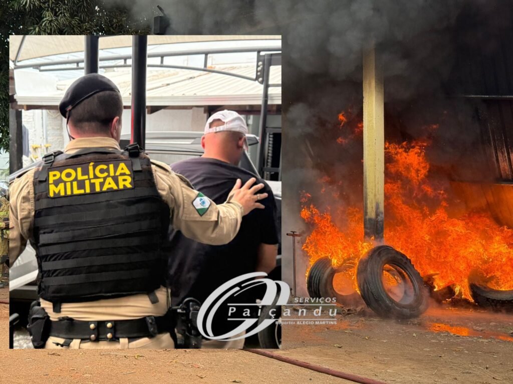 Homem caminha mais de 30km e ateia fogo em borracharia após descobrir traição da companheira